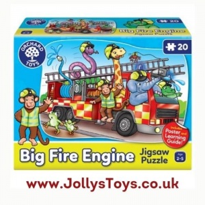 Big Fire Engine Floor Puzzle, 20 Pieces